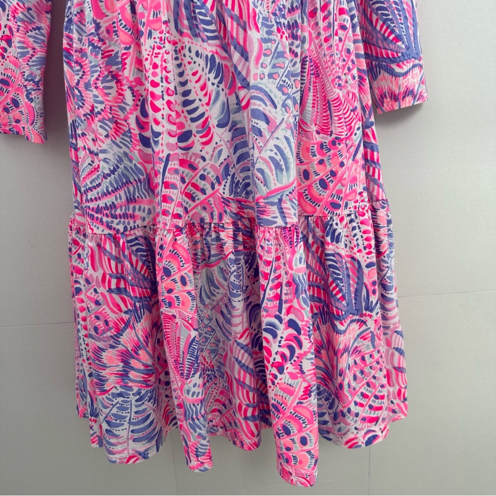 Lilly Pulitzer GEANNA Swing Dress in Razz Berry See You Soon size XXS - Picture 8 of 9